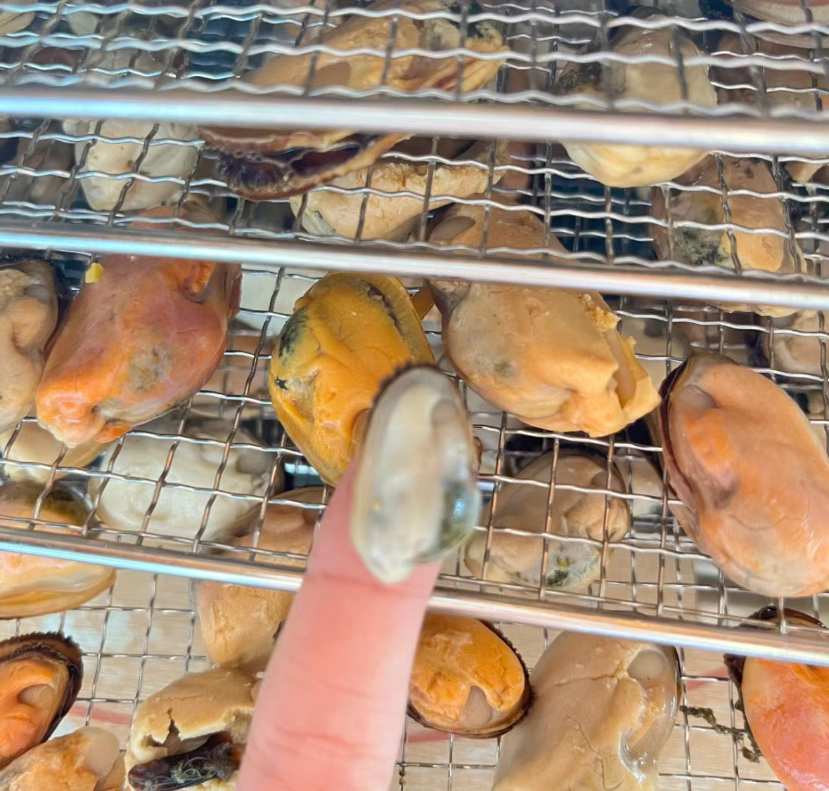 Air-dried small mussels